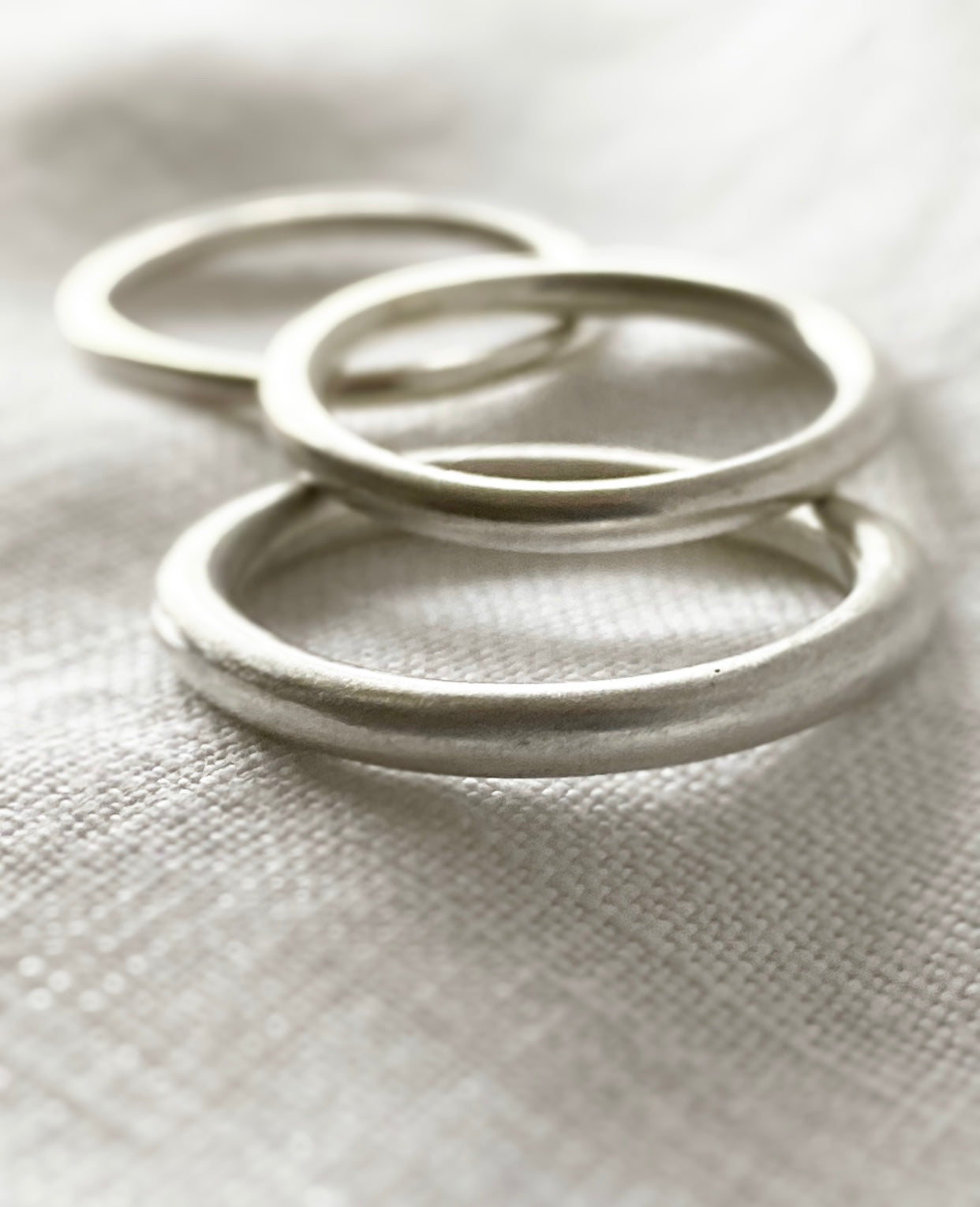 Ecosilver round plain stacking ring